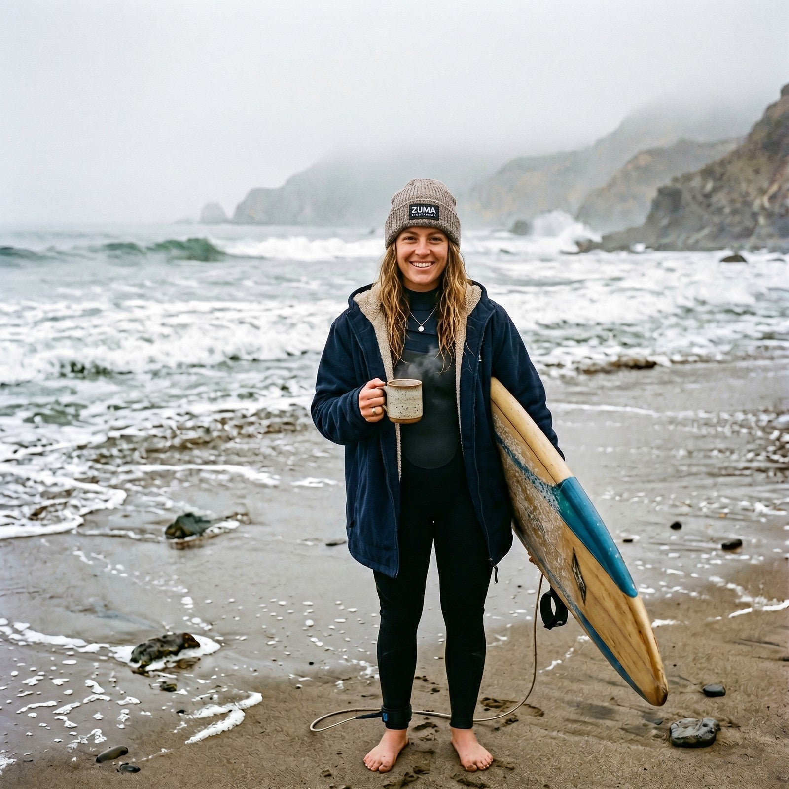 Zuma Knit Beanie — Driftwood