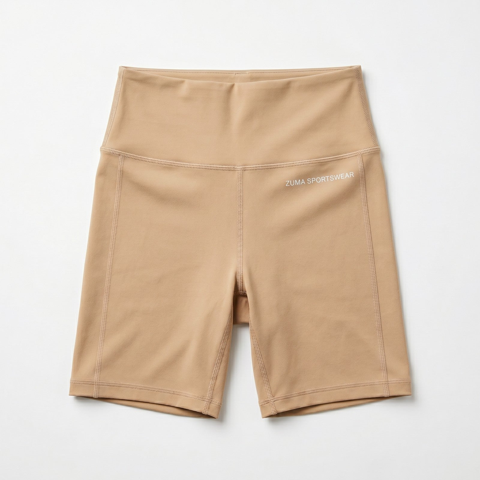 Zuma Compression Bike Shorts — Sand