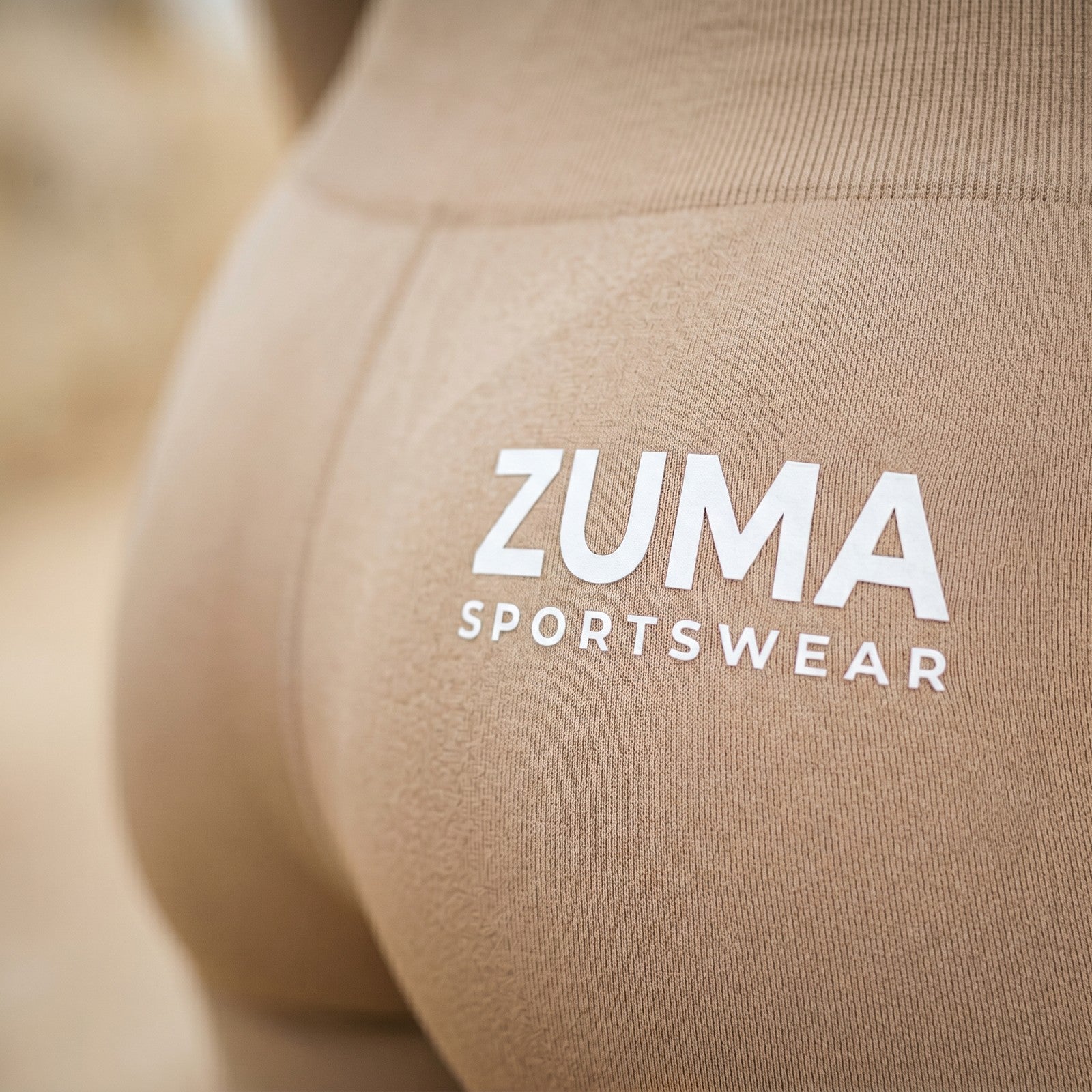 Zuma Compression Bike Shorts — Sand