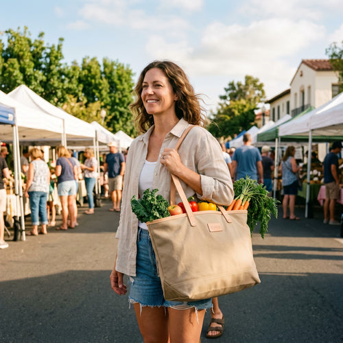Zuma Canvas Tote — Sand