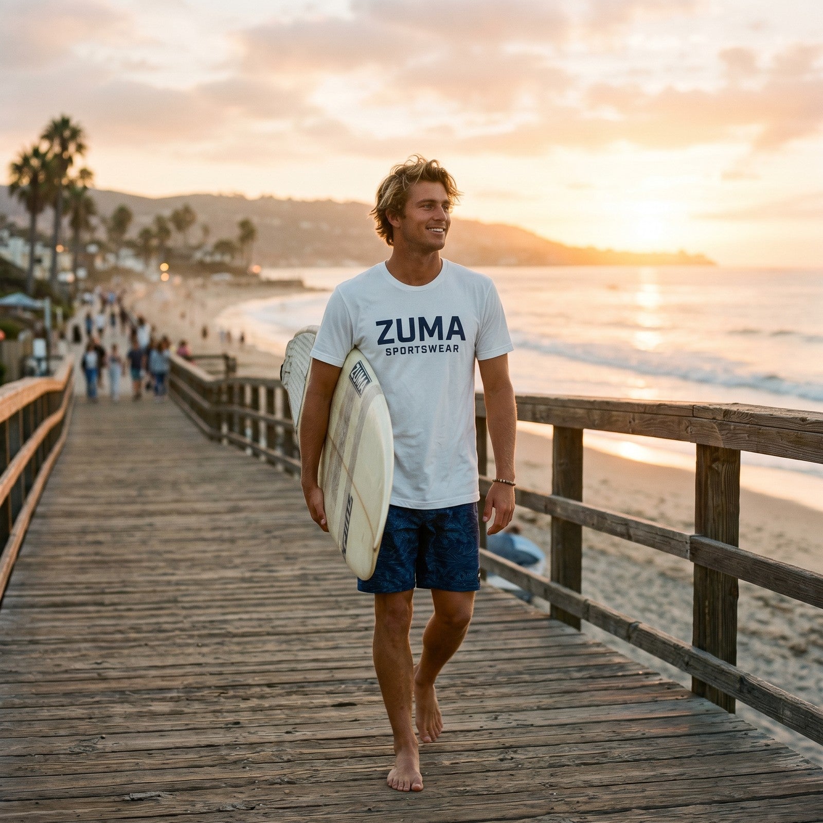 Zuma Logo Tee — Coastal White