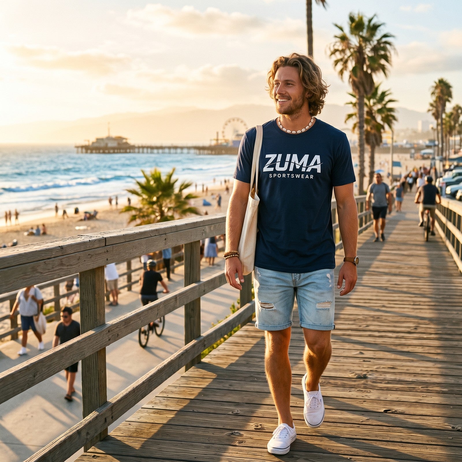 Zuma Logo Tee — Wave Navy