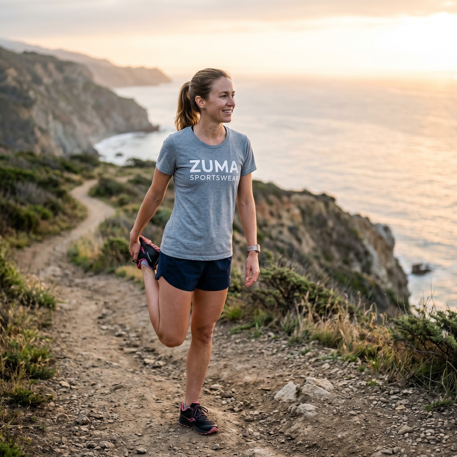 Zuma Performance Tee — Heather Grey