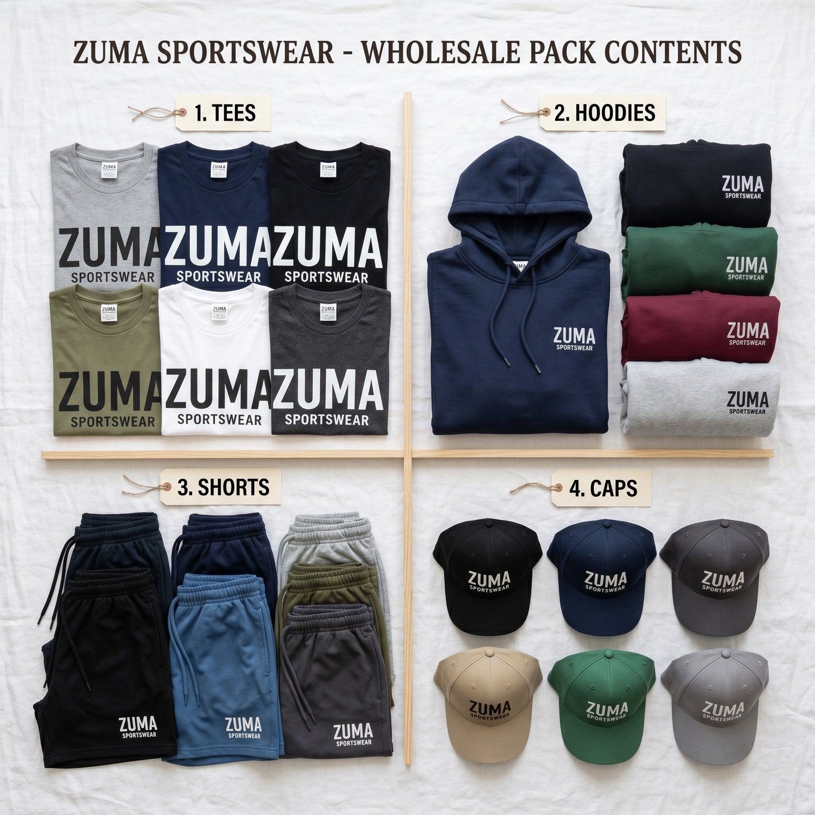 Zuma Seasonal Wholesale Pack — 50 Pieces
