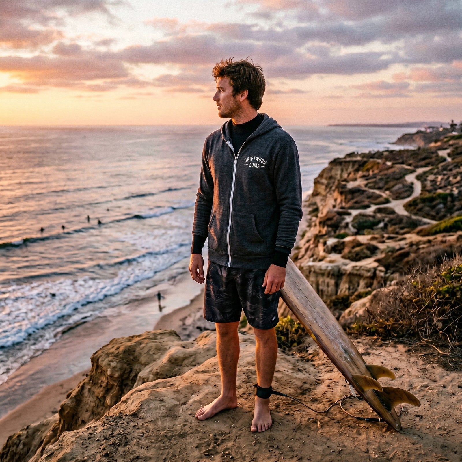 Zuma Full-Zip Hoodie — Driftwood