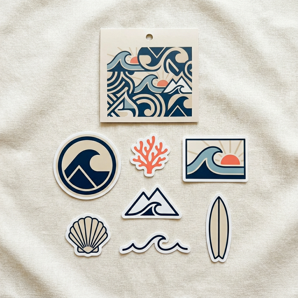 Zuma Wave Sticker Pack — Coastal Mix product image 1